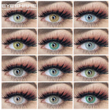 Hivava  2pcs Colored Contact Lenses BRAZIL GIRL Series Color Contact Lens Eye Contacts Colored Lenses for Eyes Cosmetic Contact