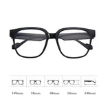 Hivava  Korean Large Square Glasses Frame Women Ins Transparent Plain Glasses Men Eyewear Cute Decorative Computer Glasses