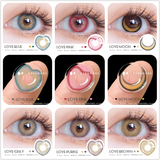 Hivava  Fashion Colored Contact lenses Blue Pink Colorful Contact Lens for eyes Natural Cosmetic Makeup Yearly Use 2pcs/pair