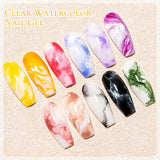 Hivava  -  Blossom Gel Nail Art Transparent Blossom Nail Polish Blooming Smook Effect Flower Gel Polish Soak off UV Nail Glue Gel