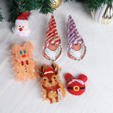 Hivava  -  Christmas Gingerbread Man Hair Claw Cute Elk Deer Crab Hair Clip Cartoon Claw Clip Hair Accessories for Women Girls