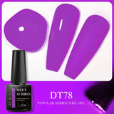 Hivava  -  7ml Purple Fluorescent Reflective Gel Nail Polish Neon Glitter Sparkly Semi Permanent UV LED Gel Nail Art Varnish