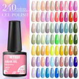 Hivava  -  Macaron Gel Nail Polish Spring Summer Candy Pink Blue Color For Manicure Semi Permanent Soak Off Nail Art Gel Varnishes