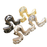 Hivava  -  New Simple Irregular Metal Hair Clips Elegant Geometric Women Ponytail Clip Crab Claw Fashion Headdress Hair Accessories