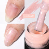 Hivava  -  7ml Champagne Gold Reflective Glitter Rubber Base Gel Nail Polish Sparkling Glowing Semi Permanent Nail Art UV Gel