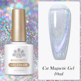 Hivava  -  10ml Silver Water Light Cat Magnetic Gel Nail Polish Nail Supplies Vernis Semi Permanent Gel for Fall Winter Nails