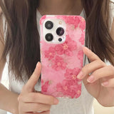 Hivava Spring Pink Peony Flowers Phone Case For Iphone 15promax 14 15Pro 13ProMax 12Pro 13 15 Pro Max 14Pro 12 Summer Ins Fundas Shell