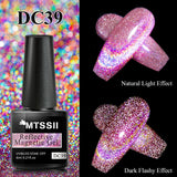 Hivava  -  7ml Cat Magnetic Gel Nail Polish Semi Permanent Dynamic Glitter Reflective Nail Gel Soak Off UV Gel Nail Art Varnish