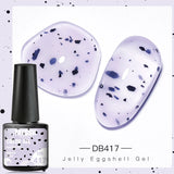 Hivava  -  Eggshell Gel Polish Milky White Semi Permanent Gel Nail Polish Lamp Varnish Soak Off UV Gel Nail Art Manicure Top Coat