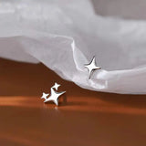 Hivava  -   Gold Color Star Stud Earrings Women Girl Gift Cute Banquet Asymmetry Jewelry Dropshipping