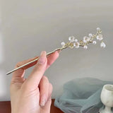 Hivava  -  Retro Chinese Style Tassel Hair Clip For Women Hair Stick Pins Flower Handmade Hairpins Charm Jewelry Accessories Hair Ornaments