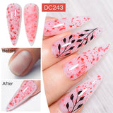 Hivava  -   7ML Pink Glitter Quick Extension Gel Nail Polish Pink Gold Foils Effect Vernis Semi Permanent UV Gel Nail Art Hard Gel