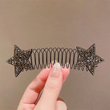 Hivava  -  Camellia Hair Comb Invisible Bangs Hair Clip Tidy Artifact Hair pin Girls Hairpin Women Tools Fixed Inser Comb Hair Accessories