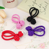 Hivava  -  High Ponytail Rubber Bands Hair Band Elastic Head Rope For Women Korean Scrunchies Hair Tie Knotted Hair Ropes Hair Accessories