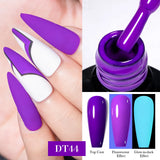 Hivava  -  7ml Fluorescent Glow In Dark Gel Nail Polish  Neon Luminous Gel Vernis Semi Permanent Nail Art UV LED Varnish Design