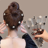 Hivava  -  Camellia Hair Comb Invisible Bangs Hair Clip Tidy Artifact Hair pin Girls Hairpin Women Tools Fixed Inser Comb Hair Accessories