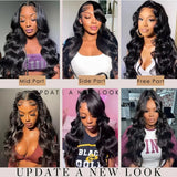 Hivava  Glueless Wig Human Hair Ready To Wear Preplucked Wigs Brazilian Body Wave 5x5 6x4 Transparent Lace Frontal Human Hair Wig PreCut