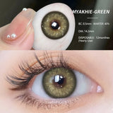 Hivava  -  1 Pair NEW Colored Contact Lenses Green Eye Lenses Natural Brown Lens Fast Delivery Green Eye Lens Yearly Contacts Lens