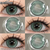 Hivava  -  2pcs Colored Contact Lenses Natural Eye Lens Blue Contacts Brown Lenses Gray Pupils Yearly Cosmetic Green Eyes Contacts