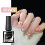 Hivava  -  7ml Silver Glitter Cat Magnetic Rubber Base Gel Semi Permanent Soak Off UV LED UV Nail Art Varnish Construction Gel