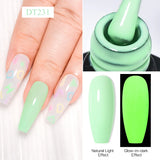 Hivava  -  7ml Fluorescent Glow In Dark Gel Nail Polish  Neon Luminous Gel Vernis Semi Permanent Nail Art UV LED Varnish Design