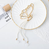 Hivava  -  Butterfly Metal Hair Clip Claw Fashion Pearl Tassel Hair Crabs Hairpin Women Fashion Ponytail Elegant Headwear Accessories