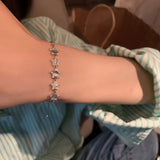 Hivava  New Korean Opal Star Bracelet Women's Light and Luxury Design Exquisite and High Quality Boudoir Couple's Pull Out Handwear