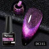 Hivava  -  7ml Cat Magnetic Gel Nail Polish Semi Permanent Dynamic Glitter Reflective Nail Gel Soak Off UV Gel Nail Art Varnish