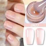 Hivava  -  Jelly Nude Gel Nail Polish 10ml Light Pink Peach Translucent Color UV Light Cure Gel Varnish Nail Art DIY at Home