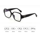 Hivava  Korea Retro Thick Glasses Frame Women Lovely INS No Makeup Plain Glasses Men Eyewear Cute Decorative Computer Glasses