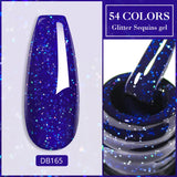 Hivava  -  Reflective Glitter Gel Pink Sparkling Sequins Gel Nail Polish Soak Off UV Nail Gel Semi-permanent Nail Art Decoration