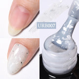 Hivava  -  7ml Champagne Gold Reflective Glitter Rubber Base Gel Nail Polish Sparkling Glowing Semi Permanent Nail Art UV Gel