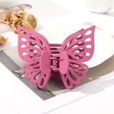 Hivava  -  Butterfly Solid Color Hair Claws Hair Clips Girls Korean Ponytail Headwear Styling Tools Hairpin Crabs Clips For Hair