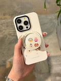 Hivava  Cute Animals Magnetic Phone Case Stand Holder Funda For Iphone 13 15Pro 14Pro 15ProMax 12 14 15 Pro Max 13ProMax 13Pro Cover