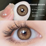 Hivava  -  1 Pair NEW Colored Contact Lenses Green Eye Lenses Natural Brown Lens Fast Delivery Green Eye Lens Yearly Contacts Lens