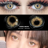 Hivava  Contact Lenses for Eyes 1 Pair Colored Lenses Soft Eyes Contacts Color Brown Beauty Cosmetic Lens Yearly Use