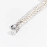 Hivava Trend Elegant Jewelry Wedding Big Pearl Crystal Pendant Necklace For Women Fashion White Imitation Pearl Choker Necklace N0379