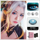 Hivava 2pcs Color Contact Lenses For Eyes Anime Cosplay Colored Lenses Blue Red Multicolored Lenses Contact Lens Beauty Pupils