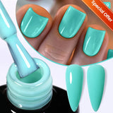 Hivava  -  15ml Mint Green Jelly Nail Gel Nude Gel Nail Polish White Translucent Soak Off Gel Vernis Semi Permanent Long Lasting