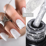 Hivava  -  7ml Thread Shell Rubber Base Gel Nail Polish 2 In 1 Aurora Pearly Shells UV LED Nail Art Gel Varnish For Nails