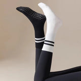 Hivava  Yoga Socks Non-slip Silicone Fitness Socks Cotton Mid-tube Stockings Yoga Pilates Gym Floor Sports Socks Indoor Sportswear