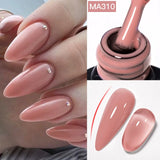 Hivava  -  7ml Dark Nude Rubber Base Gel Nail Polish Semi Permanent UV Gel LED Nail Art Varnish For Nails Manicure DIY Design