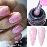 Hivava  -  7ml Nude Pink Clear Rubber Base Gel Nail Polish For Nails Semi Permanent UV Gel LED Nail Art Varnish Manicure