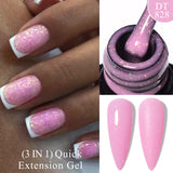 Hivava  -  7ml Thread Shell Rubber Base Gel Nail Polish 2 In 1 Aurora Pearly Shells UV LED Nail Art Gel Varnish For Nails