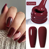 Hivava  -  10ml Blood Red Jelly Gel Nail Polish Halloween Nails Art Gel Polish Sheer Translucent Nail Gel for Winter Manicure