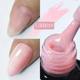 Hivava  -  7ml Champagne Gold Reflective Glitter Rubber Base Gel Nail Polish Sparkling Glowing Semi Permanent Nail Art UV Gel