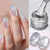 Hivava  -  10ml Silver Water Light Cat Magnetic Gel Nail Polish Nail Supplies Vernis Semi Permanent Gel for Fall Winter Nails