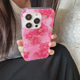 Hivava Spring Pink Peony Flowers Phone Case For Iphone 15promax 14 15Pro 13ProMax 12Pro 13 15 Pro Max 14Pro 12 Summer Ins Fundas Shell