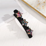 Hivava  -  Women Hair Clip Flowers Side Braided Hair Clips Girls Alice Sweet Hair Barrettes Hair Accessories Hairpin Flocking Bangs Clip