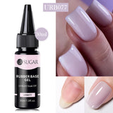 Hivava  -  30ml Refilled Rubber Base Gel Big Capacity Crystal Nude Pink Clear Soak Off UV LED Nail Art Varnish Constructed Gel